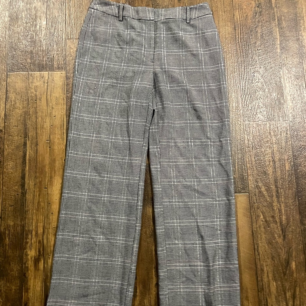 Gray Plaid Trousers